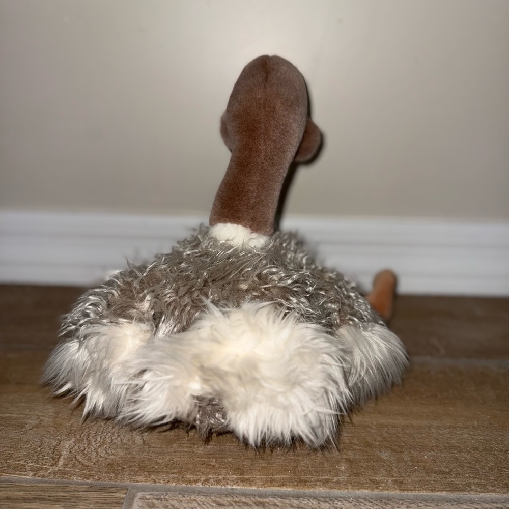 GUND Ostrich Plush Stuffed Animal – Long Legs Fuzzy Bird Toy – Rare Retired - Picture 2 of 3